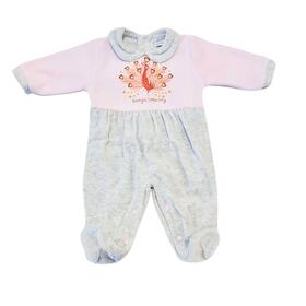 NEWBORN&#39;S WHOLE CHENILLE ROMPER WITH ELLEPI FOOT BQ3334 MA 